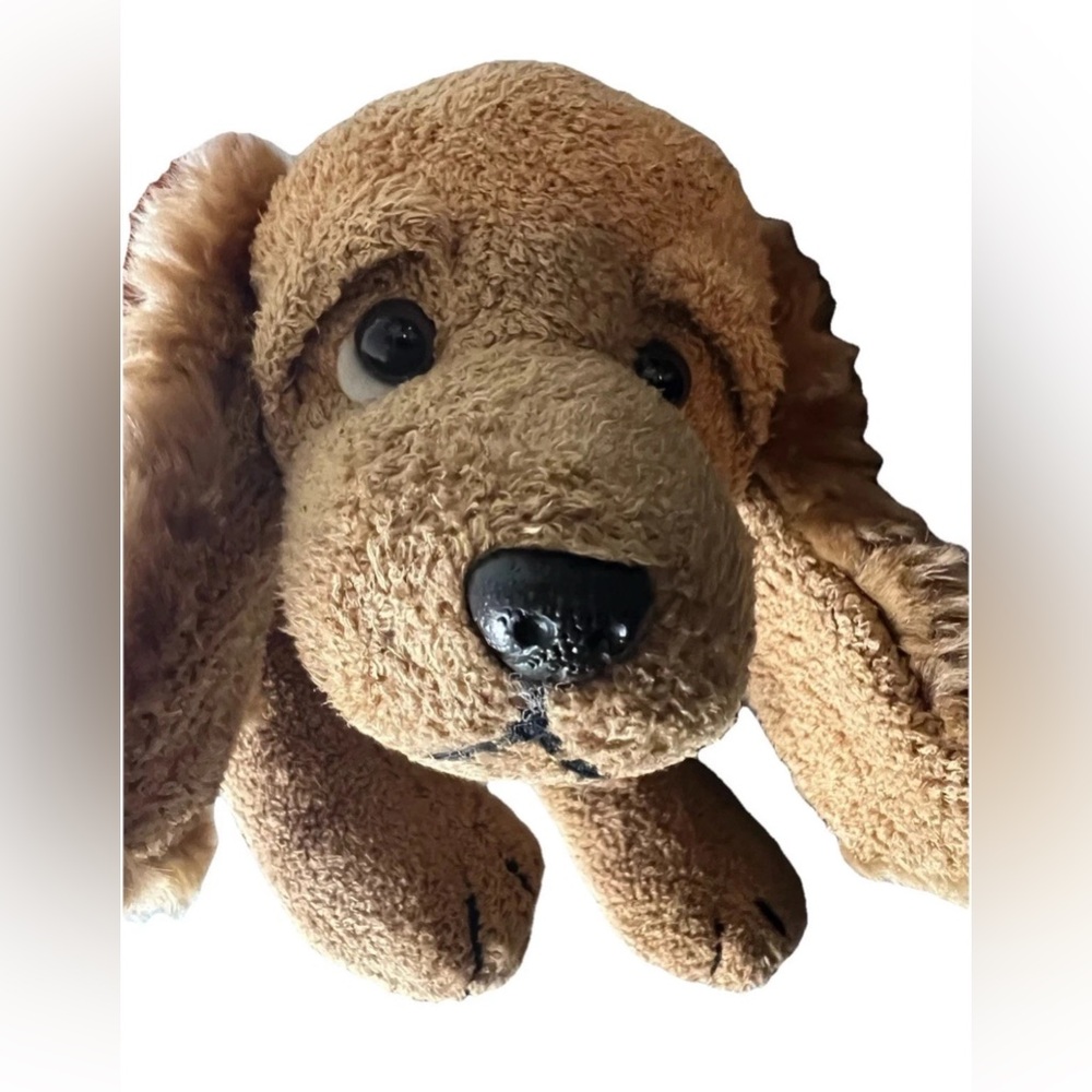 Vintage Cocker Spaniel Stuffed Animal Russ Berrie Dog Plush Soft Cuddly Kidcore